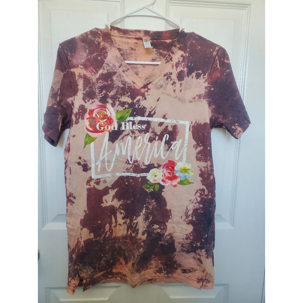 Women's Bella + Canvas Graphic Tee Size S Brown Peach